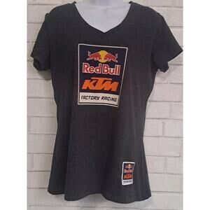 Redbull KTM Shirt Women's XL Gray Motocross Factory Racing Dirt Bikes